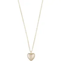 Sno of sweden Lovely Heart Pendant Neck 42 plain Gold 42cm