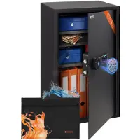 Brihard Business XXL Biometric Black Pearl biometrinen kassakaappi
