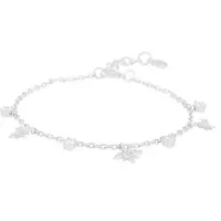 Sno of sweden Stellaris Charm Brace S/Clear - Onesize - Silver - ONE SIZE