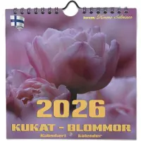Suomen Aika Kukat 2026 midi seinäkalenteri