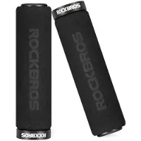 RockBros BT1001BKBK sponge bicycle handlebar grips - black