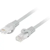 Lanberg PCU6-10CU-0300-S, 3 m, Cat6, U/UTP (UTP), RJ-45, RJ-45, Harmaa