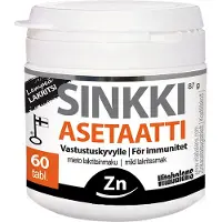 Vitabalans Sinkkiasetaatti Lempeä Lakritsi