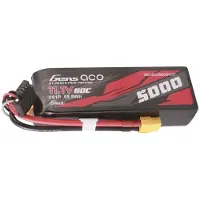 Gens ace G-tech 5000mah 11.1v 60c 3s1p Short-size Lipo With Xt60 Plug Dronin Akku