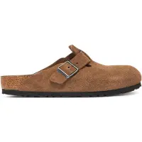 Birkenstock Boston Soft Footbed Suede Leather Sandaalit dark tea tonal fb Koko 41