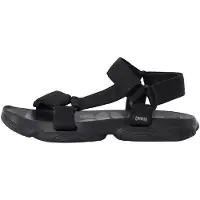 Camper for man. K101048-001 Karst sandals black (41), Flat, Velcro, Casual, Sustainable
