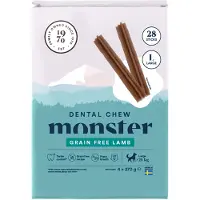 Monster ruoka Monster Dog Dental Chew Lamb Large Month (28st) 1080 g koiran purutikku