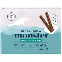Monster ruoka Monster Dog Dental Chew Lamb Small Month (28st) 224 g koiran purutikku