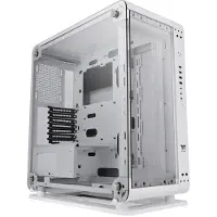 Thermaltake Core P6 Tempered Glass Snow -miditornikotelo ikkunalla ja RGB-valaistuksella, valkoinen