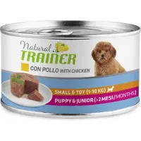 NATURAL TRAINER 6x 150g Chicken Maintenance Small & Toy Puppy Märkä koiranruoka