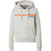 Superdry for woman. W2012488A Gray Rainbow Stripe Hoodie (XL), Casual, Grey, Cotton