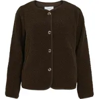 Vila Viada Teddy Jacket - Noos - Brown - 36