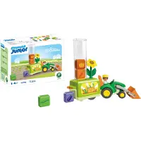 Playmobil Traktor Med Load And Drop Planter - Green - ONE SIZE