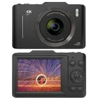 Mtp Products H16 Digitaalikamera 16-kertaisella zoomilla ja 32 Gt:n muistikortilla - musta