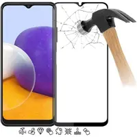 Mtp Products Samsung Galaxy A25 Koko Peittävä Panssarilasi - 9H - Musta Reuna