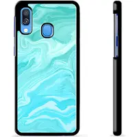 Mtp Products Samsung Galaxy A40 Suojakuori - Sininen Marmori
