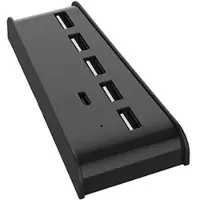 Mtp Products Sony PlayStation 5 Korkeanopeuksinen 6-Porttinen USB Hubi - 5x USB, 1x USB-C