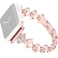 Mtp Products Jalokivimuotoinen Apple Watch Ultra 3/2/Ultra/11/10/9/8/SE 3/(2022)/7/SE/6/5/4/3/2/1 Ranneke Strap - 49mm/46mm/45mm/44mm/42mm - Pinkki