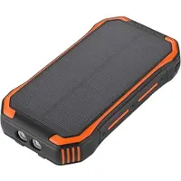 Mtp Products Vedenkestävä Aurinko Varavirtalähde Langattomalla Laturilla - 30000mAh - Oranssi