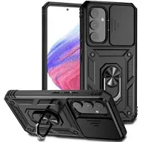 Mtp Products Samsung Galaxy A54 5G Pyörivä Rengashybridikotelo Kamerasuojalla - Musta