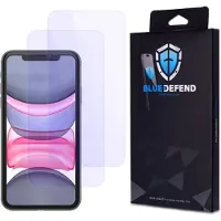BlueDefend iPhone 11 Anti-Blue Light karkaistu lasi näytönsuoja - 2 kpl.