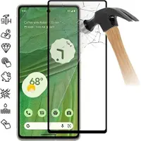 Mtp Products Google Pixel 7a Koko Peittävä Panssarilasi - 9H - Musta Reuna