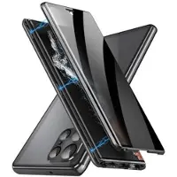 Mtp Products Samsung Galaxy S23 Ultra 5G Magneettikotelo Panssarilasi - 9H sella - Yksityisyyssuoja - Musta