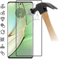 Mtp Products Motorola Edge 40 Neo Koko Peittävä Panssarilasi - 9H - Musta Reuna