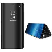 Mtp Products Samsung Galaxy S9 Luxury Mirror View Lompakkokotelo - Musta