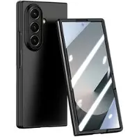 Mtp Products Samsung Galaxy Z Fold7 Muovikotelo, jossa on karkaistua lasia oleva näytönsuoja - musta