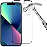 Mtp Products iPhone 14/13 Pro/13 9D Koko Näytön Peittävä Panssarilasi - 9H - Musta Reuna