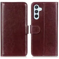 Mtp Products Samsung Galaxy S24+ Lompakkokotelo Magneettisella Sulkijalla - Ruskea