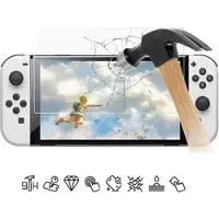 Mtp Products Nintendo Switch OLED Panssarilasi - 9H - Case Friendly - Läpinäkyvä