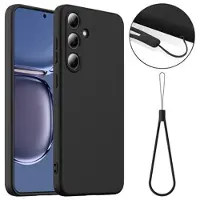 Mtp Products Samsung Galaxy S25+ Nestemäinen Silikoni Suojakuori - MagSafe-yhteensopiva - Musta