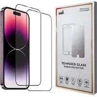 Saii iPhone 15 3D Premium Karkaistu Panssarilasi - 9H - 2 Kpl.