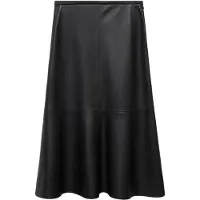 Mango Faux-Leather Midi-Skirt - Black - 40