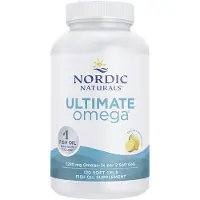 Nordic Naturals Ultimate Omega, Sitruunan maku - 120 pehmytkapseliä.