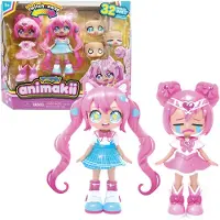 Animakii Doll Set Magical Girl/School Girl - Pink - ONE SIZE
