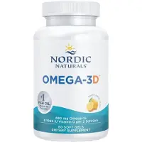 Nordic Naturals Omega-3D, 690 mg Sitruuna - 60 pehmeää kapselia