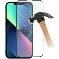 Prio 3D iPhone 13/13 Pro/14 Karkaistu Panssarilasi - 9H - Musta