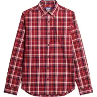 Superdry for man. M4010737A Organic cotton shirt in vintage red checkered cotton (M), Casual, Long sleeve, Sustainable