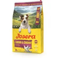 Josera Mini Salmon and Chicken kuivaruoka pienten rotujen koirille, 10 kg