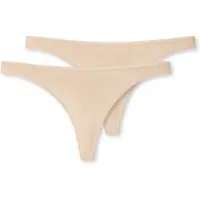 Schiesser Black Thong 2-Pack - 95/5 - Beige - L