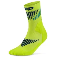 Cep Core Run Merino Socks Mid Cut 3.0, juoksuasusukat, miesten, keltainen