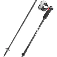 LEKI Peak Vario 3D Black-Dark Anthracite-Orange 110-140 cm
