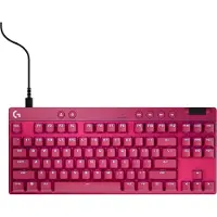Logitech PRO X TKL RAPID -mekaaninen pelinäppäimistö, Magnetic Analog, vaaleanpunainen