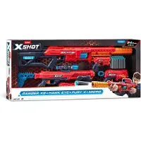 XShot Excel Combo 4-pack - Range X8 & Hawk Eye & Fury 4 & Micro nuolipyssy lahjapakkaus