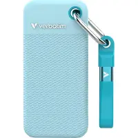 Verbatim 1TB Pocket Summer Edition, ulkoinen SSD-levy, 3.2 Gen2 USB-C, 1000/1000 MB/s, sininen