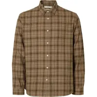 Selected Slmregclaus Noah Brush Twist Sht Ls Noos - Beige - XL