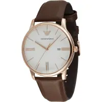 Emporio Armani Minimalist Brown leather AR11572